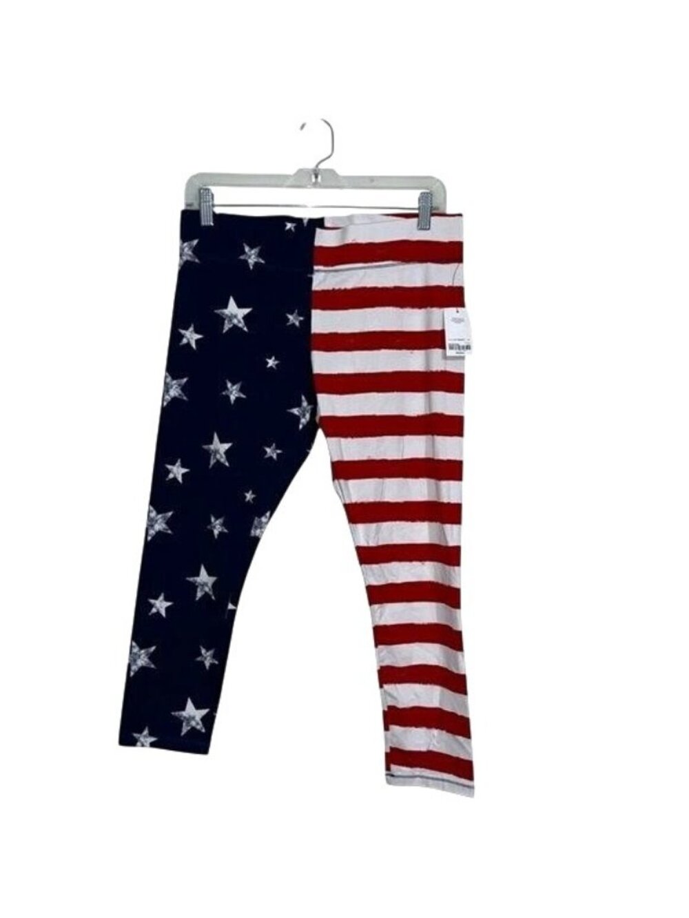 Patriotic American Flag Leggings Stars & Stripes Design Medium